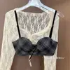 Reunión Explosiva Ropa Interior Hermosa de Espalda en Forma de U para Mujeres con Senos Pequeños La Reunión Hace Que Parezcan Más Grandes Sujetador con Cordón Sexy Hermosa Espalda Sujetador sin Aros