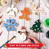 Artesanía Navideña de Madera Transfronteriza Hecha a Mano DIY Adornos de Madera Árbol de Navidad Copo de Nieve Ángel Muñeco de Nieve Adornos