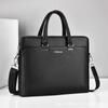 Bolsa masculina horizontal para negócios de alta qualidade, pasta masculina de camada dupla e grande capacidade para computador, presente, atacado de fábrica