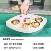 Plato flotante de ratán para piscina al aire libre, bandeja de agua para hotel de alojamiento familiar de Bali, cesta de cuerda para té de la tarde de Cyber Celebrity