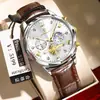 Reloj para Hombre Nuevo de Marca Suiza, Multifuncional, Moderno, Reloj de Cuarzo de Gama Alta, Transmisión en Vivo, Producto Popular de Comercio Exterior, Dropshipping