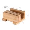 Suporte de Armazenamento de Facas de Cozinha de Bambu Personalizado Suporte para Colocação de Facas de Cozinha Suporte Multifuncional Doméstico de Bambu para Tábua de Corte Suporte de Armazenamento para Tábua de Corte
