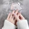Arte de Uñas Puro Hecho a Mano Fototerapia Uñas Postizas Estilo Hepburn Cortas de Alta Calidad Piezas de Uñas Removibles Ojo de Gato Puro