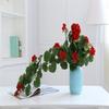 Planta de simulación de flores para colgar en la pared, begonia, flor, rosa, planta verde de interior, ratán, hogar, centro comercial, techo, decoración de pared.