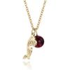 Colar Loftily Moda Feminina Estilo Ins Recorte Flor Pedra de Aniversário Doze Anos Joia Aço Titânio Material Colar