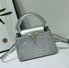 Bolso de Mano de Lujo 2026 Estilo Nuevo con Pedrería, Bolso de Noche Incrustado con Diamantes, Bolso de Hombro Cruzado de Moda Europea y Americana, Bolso Elegante