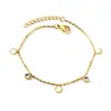 Pulsera de Moda Europea y Americana, Simple y Elegante, Estilo Minimalista Exquisito, Acero Inoxidable Redonda Geométrica Concha Pulsera Transfronteriza