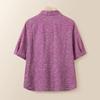 Camisa nueva para madre de mediana edad y anciana 2025 camisa de primavera y verano para mujer de mediana edad y anciana ropa casual holgada para abuela