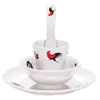Juego de Vajilla de Melamina de Cuatro Piezas Hotel Restaurante Restaurante Tienda de Hotpot Juego Plato Palillos Cuchara Taza Plástico Imitación Porcelana Comercial