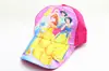 Gorra de dibujos animados para niños EBAY de comercio exterior, linda gorra para bebé con estampado a color de princesa de hielo, gorra con visera curva estilo europeo y americano