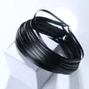 Tiara de Metal Preto 10mm Coberta com Tecido para Mulheres Haste Torcida DIY Acessórios de Tiara de Flor de Ferro Lua DIY Atacado