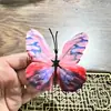 Flores Artificiales de Mariposa Pequeña de Tela Colorida, Accesorios para Tocados Estilo Antiguo, Paquete de Materiales para Pasador DIY, Adornos Florales para Fotografía