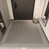 Tapete de chão de veludo cristal estilo simples para entrada absorvente antiderrapante para casa tapete de entrada de loja inteira entrega em peça única