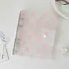 Álbum de Fotos A5 Hisocute com Botão de Pressão e Bolinhas, Folha Solta, Álbum de Cards de Ídolos com Quatro Grades, Álbum de Armazenamento para Fotos Polaroid 3 polegadas