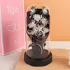 Ramo de Pulgar de Rosa y Clavel Regalo del Día de la Madre Exquisita Cúpula de Cristal Flor de Jabón de Confesión Flor Eterna Regalo