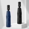 Paraguas de sol plegable automático de 8 varillas resistente al viento, logotipo personalizable, protección solar, protección solar, a prueba de lluvia, paraguas de plástico negro