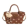 Bolso Patchwork de Alta Gama Otoño 2026 para Mujer, Bolso de Mano Versátil Moderno Sencillo, Bolso Cubo Bandolera Cruzada Chic para el Trabajo