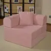 Caja de sofá comprimido envasada al vacío, tela de pana, adecuada para salas de estar pequeñas, fácil de montar, plegable y se puede usar como sofá cama reclinable