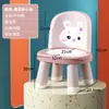 Silla para Niños Pequeños con Respaldo, Silla de Comedor Infantil, Taburete para Ir al Baño, Silla para Comer Bebé, Taburete Doméstico Antideslizante, Dibujos Animados