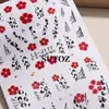 Adesivos de Unha Novos Transfronteiriços Estilo Francês Sexy Flores Padrão Zebra Preto e Branco Adesivos Adesivos de Manicure