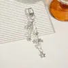 Novo Pingente Chaveiro Laço Estilo Asiático Doce Criativo Corrente Curta para Celular Amor Estrela de Cinco Pontas Borla Decorativa para Bolsa