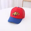Novo boné de pico infantil de verão moda coreana meninos e meninas proteção solar ao ar livre chapéu de sol combinação de cores boné de beisebol de desenho animado