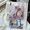 Paquete de Pegatinas Momo Transfronterizo, Serie de Flores al Óleo, Tema de Pintura al Óleo con Pan de Oro, Pegatinas Decorativas Hechas a Mano para Manualidades DIY, 15 Hojas, 6 Diseños