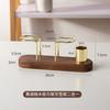 Suporte de lenços vertical criativo de madeira maciça para café, hotel, restaurante, suporte de lenços de mesa, suporte de lenços de mesa simples para armazenamento de lenços