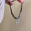 Nuevo collar de cuentas de mariposa chinas para mujer, estilo hip hop, moderno y moderno, accesorios de Spice Girl, estilo étnico, cadena decorativa vintage para clavícula.