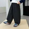 Calça Scimitar Xadrez Masculina de Primavera e Outono Estilo Coreano para Crianças Pequenas Bonita Versátil Casual Calça Longa Estilosa para Bebê