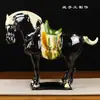 Caballo Tang Sancai Caballo Chino Caballo Cerámico Adorno de Caballo Decoración del Hogar Sala de Estar Mueble de TV Artesanías Regalo de Negocios