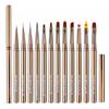Kit de Canetas de Cor de Unha Transfronteiriças Haste de Metal Japonesa Caneta de Puxar para Fototerapia Caneta de Desenho para Construção Conjunto Completo Atacado