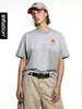 Ropa para Hombre Jie Zhan Camiseta de Correr con Frutas 2026 Verano Nueva Marca de Moda Urbana Estampado de Letras Vintage Degradado Manga Corta