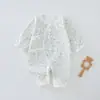 Traje de mariposa de algodón y lana para bebés y niños pequeños, niños y niñas, todas las estaciones, algodón puro, mameluco de una pieza posparto, traje para gatear