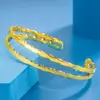 Pulsera Mobius Creativa de Doble Capa Estilo Nuevo Abierta Ajustable Vidriada Brillante Arena Doble Tubo Pulsera Pulsera