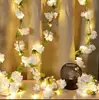 Luzes de fio de cobre LED transfronteiriças, luzes de corda simuladas de flor de cerejeira, luzes de corda de videira, luzes decorativas de atmosfera festiva, luzes decorativas de jardim, luzes LED