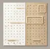 Almacenamiento de pared con panel perforado para entrada, panel de almacenamiento de madera maciza creativo y simple, tablero colgante, estantería
