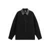 Camisa Genial ACE Vintage Estilo Old Money Patchwork Bloques de Color para Hombre, Holgada Moderna de Manga Larga Chaqueta Camisa HS2770