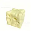 Venda Quente Transfronteiriça 7CM Vaselina Quadrada Queijo Brinquedo de Apertar Sem Retorno Moldável Queijo Brinquedo para Adultos Atacado