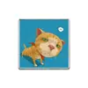 Estilo de Pintura Retro Gato Naranja Tsundere Insignia Divertida Caricatura Broche Mochila de Estudiante Ropa Decoración Pin Pequeño Accesorio