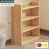 Librero de Madera Maciza Estante de Almacenamiento de Pie Sala de Estar Montado en la Pared Estilo Japonés Gabinete de Combinación Libre Almacenamiento Exhibición Librero Bajo