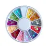 12 Grades Disco Nail Art Joias Lantejoulas em Formato de Coração Coloridas Planas Base 3mm Coração Pêssego Sólido Decorações Brilhantes para Unhas