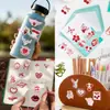 50 piezas/2 estilos de pegatinas de corazón rojo estilo graffiti de San Valentín para bodas, declaraciones de amor, fiestas de parejas y decoraciones navideñas
