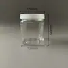 Botella Cuadrada de Plástico Transparente Calibre 120 Frasco Sellado de Plástico Transparente PET Frasco de Plástico Boca Ancha