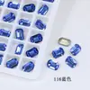 Dongzhou Cristal 8*6 Rectangular Octagonal Fondo Puntiagudo Destello Diamante K9 Vidrio Piedra Preciosa Tallada Alta Calidad Joyería Accesorios para Arte de Uñas
