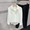 Nova coleção primavera/outono 2026: Camisa patchwork de alta qualidade para homens, de manga comprida, moderna, estilosa e com um design cool e ousado, perfeita como um top casual