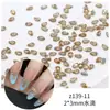 Venta al por mayor Cadena de Princesa Biselada Fondo Plano Gota de Agua Pedrería Blanco Champaña Mini Circonita Empalme Decoraciones para Uñas Pedrería para Uñas