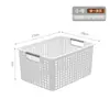 Cesta de Almacenamiento Misceláneo Hogar Gabinete de Cocina Juguete Almacenamiento de Snacks Rectangular Plástico Almacenamiento de Escritorio Cesta de Almacenamiento