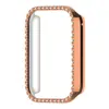 Adequado para Capa Protetora Xiaomi Mi Band 10 Pro, Capa Meio Cravejada de Diamantes, Capa Oca com Diamante Único para Xiaomi Mi Band 10 Pro