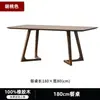 Mesa y Sillas de Comedor Minimalistas Nórdicas de Madera Maciza Set Moderno para Apartamentos Pequeños Mesa de Comedor Rectangular para el Hogar para Ocio y Reuniones